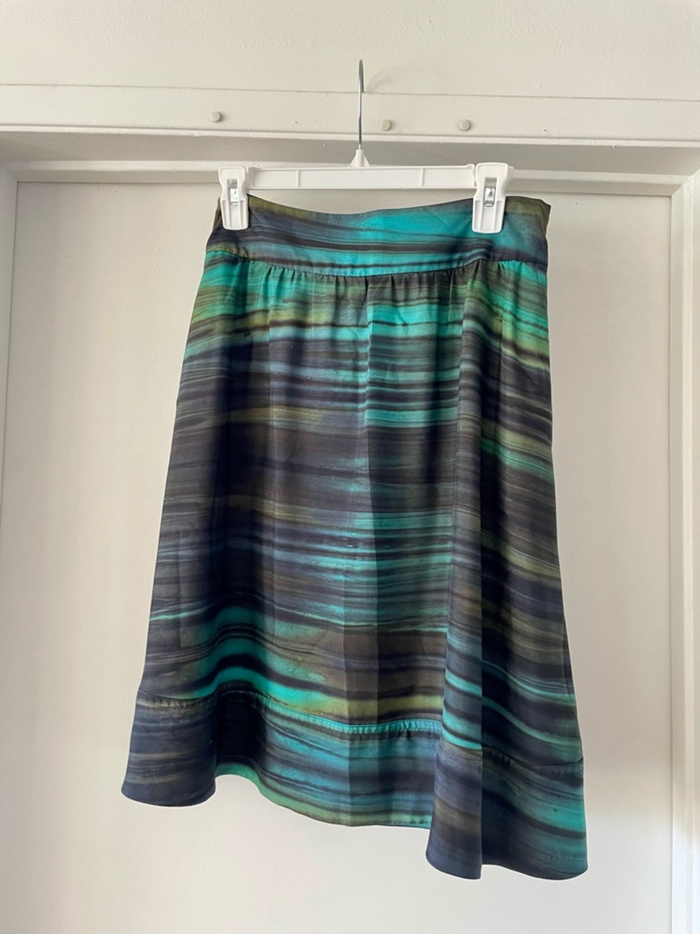 Theory Silk A-Line Skirt - Size 2